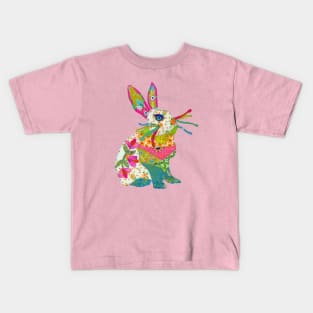 Boho Bunny Karen Payton Art Kids T-Shirt